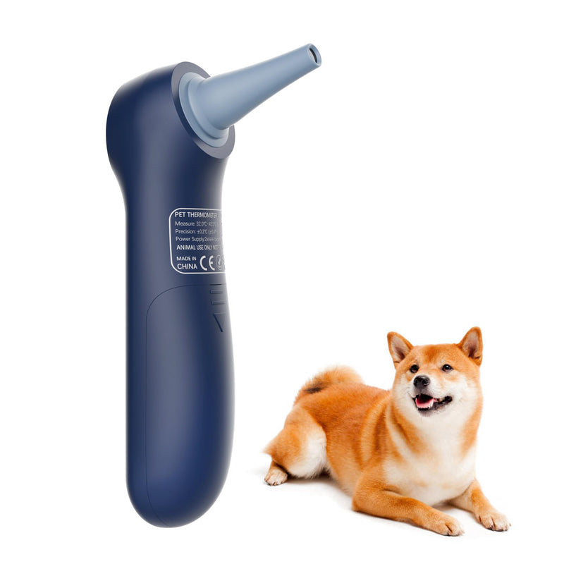 Pet Thermometer for Dogs and Cats, Measure Temperature in 1 Second, 20 pcs Pet Swabs Included (Blue) - BeesActive Australia
