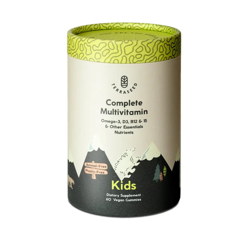 Complete Kids Multivitamin Gummies - with Omega 3,6,9, Vitamin B12, Folic Acid, Iodine, Vitamin C, Zinc - Kids Daily Essential Vitamins - Premium Vegan Multivitamin for Kids 2+ (60 Gummies)