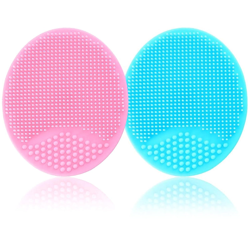 Komoko Baby Brush – Cradle Cap Brush for Babies, Exfoliating and Massaging Silicone Brush, Gentle and Skin-Friendly (Pink + Green) - BeesActive Australia