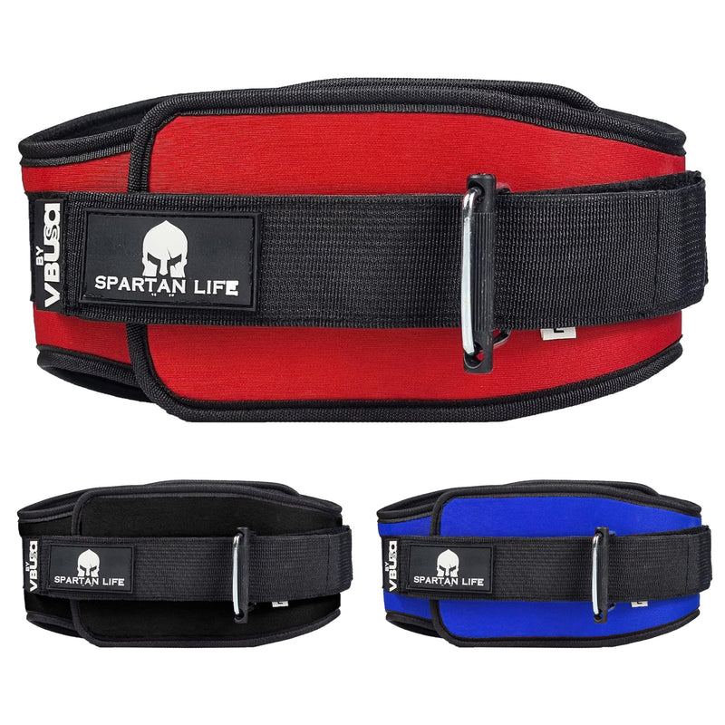 Self-Locking gym belt - Premium Lifting Belt for Fitness, Weight Lifting, Squats, Deadlifts, Bodybuilding - Training Lifting back support Lifting belt for Men & Women M Red