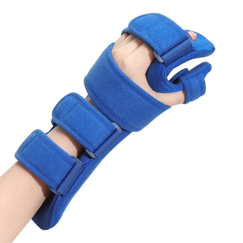 Fanwer Resting Hand Splint, Stroke Hand Therapy Equipment for Stroke Recovery Patients, Carpal Tunnel Syndrome, Arthritis, Tendinitis, Metacarpal Breaks (Large Left) Large Left