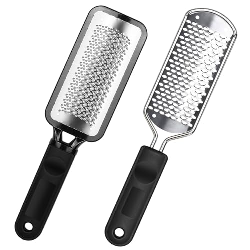 Professional Pedicure File and Callus Remover - Stainless Steel Material, Ergonomic Handle, can Easily Remove Hard Skin, Callus, Dryness, Leaving Your feet Soft and Smooth (Home/Salon use) Silver