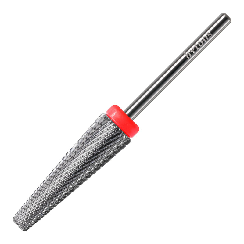 24mm Super Long 5 in 1 Nail Drill Bits, Cross Tapered Carbide Bit, 3/32" Two-way Rotate Drill Bits for Nails, Remove Acrylic Nails/Gel, Electric File Tool Drills Manicure Accessories (F) Long 24mm 24mm 5in1 - F - BeesActive Australia