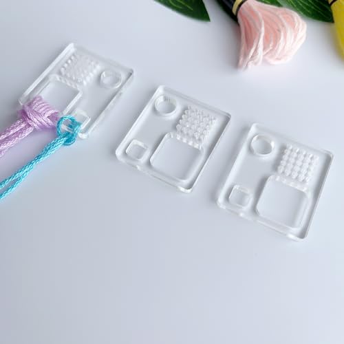 Set of 200 Mini Acrylic Floss Swatches, Floss Drops with Thread Swatch, Variegated Thread Floss Drops (200 PCS) 200 PCS