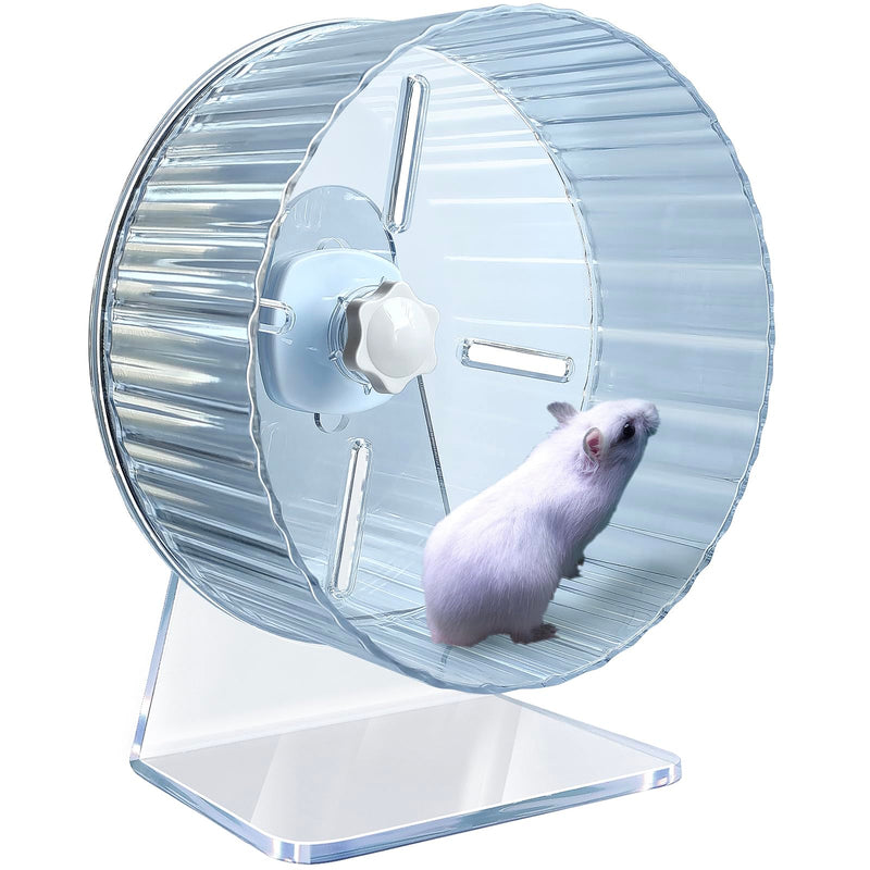 Hamster Wheel,Silent Hamster Wheel,Quiet Hamster Wheel,Hamster Exercise Wheel,Adjustable Stand Silent Hamster Wheel for Hamsters,Gerbils,Mice,Small Animals (Ф 6.7 inch, Transparent) Ф 6.7 inch - BeesActive Australia