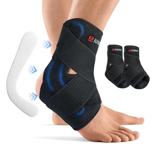 2 Pack Ankle Brace Stabilizers,Ankle Sprain Pain and Discomfort for Men & Women Injury Recovery Ankle Support,for Running Volleyball Basketball(Small) Small