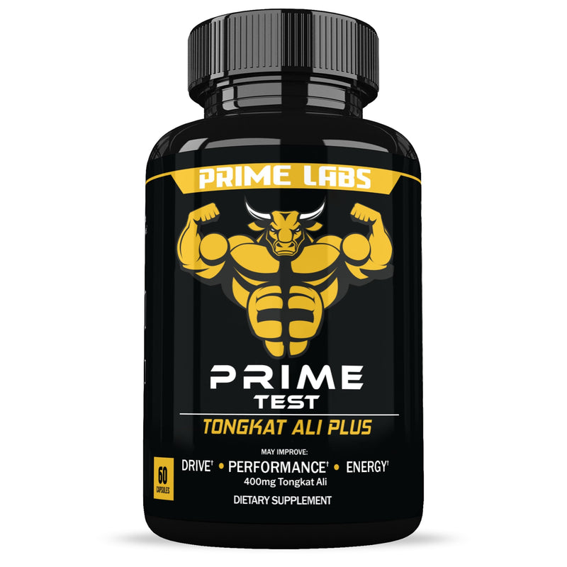 Prime Labs Tongkat Ali for Men - Plus Organic Black Maca Root - Enhanced Performance - Renewed Vitality - Tongkat Ali Extract, Maca Root Powder, Tribulus Terrestris - 60 Capsules - BeesActive Australia