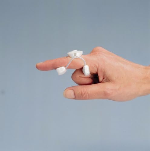 Rolyan Sof-Stretch Short Extension Splint, Trigger Finger, 8, White