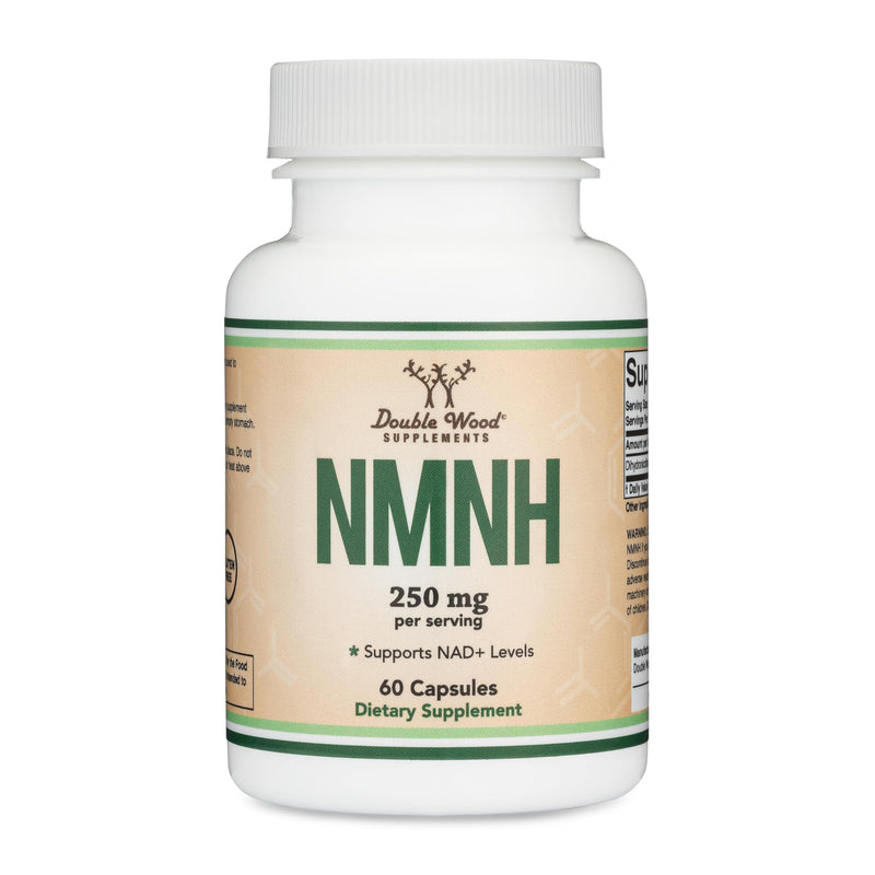 NMNH 250mg Reduced NMN, Cellular Energy + NAD+ Support, 60 Capsules | Cellular Energy + NAD+ Supplement, Novel Higher-Potency Precursor, Skin + Cognitive Wellness, Clean Energy, Made in USA 60 Count (Pack of 1)