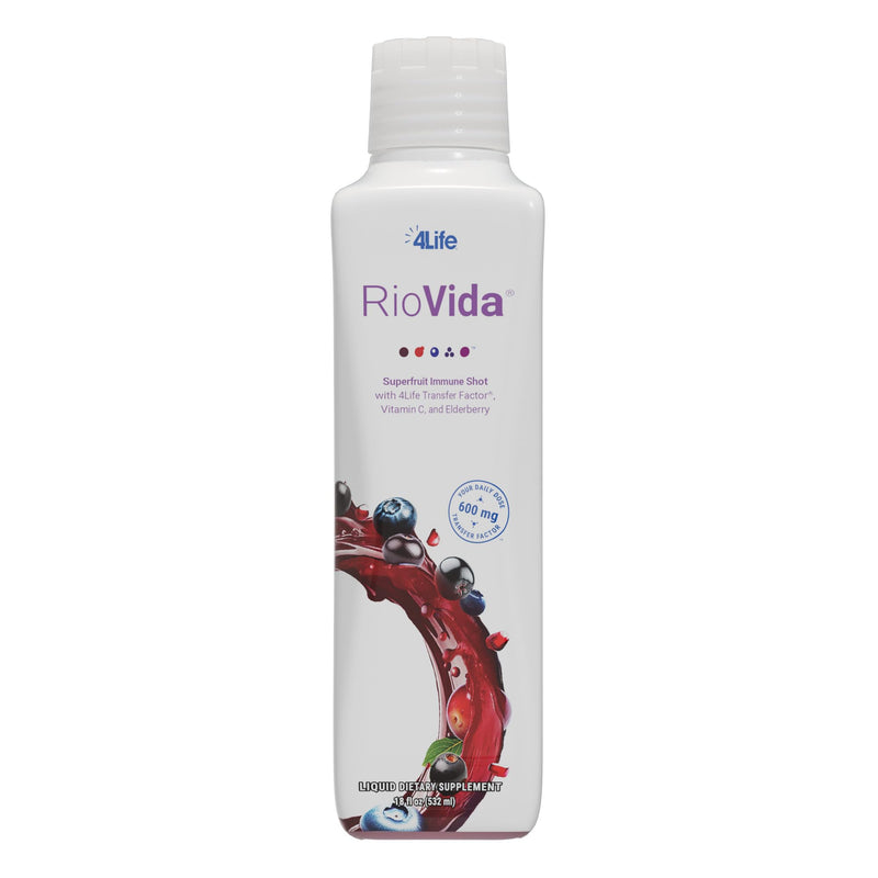 4Life Transfer Factor RioVida Superfruit Juice Immune Shot, 30 Servings | Acai, Pomegranate, Blueberry, Elderberry, Aronia, Maqui, Vitamin C, Superfruit juice blend, Cellular and immune support