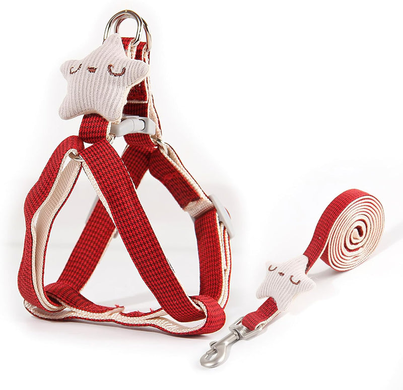 Cat Harness and Leash Set Escape Proof for Small Large Cats, Adjustable Cat Harnesses & Leashes for Walking, Lightweight Kitten Harness for Kittens D-Pink-S - BeesActive Australia