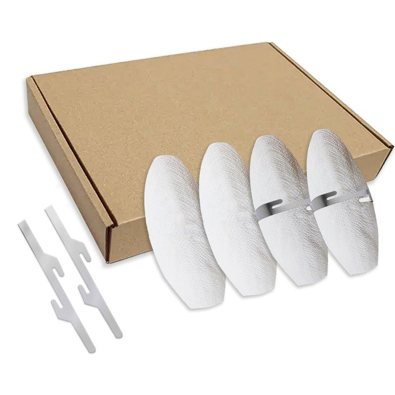 Jmxu's 3.5"-4" Cuttlebone for Birds Parakeets, Cuddle Bone with Metal Holder, Cuttlefish Bone for Sharp Beaks, Natural Birds Calcium for Parrots Cockatiels Tortoises, 4 Pcs 4 Pcs (3.5"-4") - BeesActive Australia