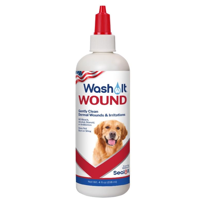 Wash-It Wound Cleanser for Pets | Dog Wound Care with Hypochlorous Acid to Clean Wounds, Cuts, Burns & Irritation | US-Made Wound Cleanser for Dogs & All Animals (4oz) - BeesActive Australia
