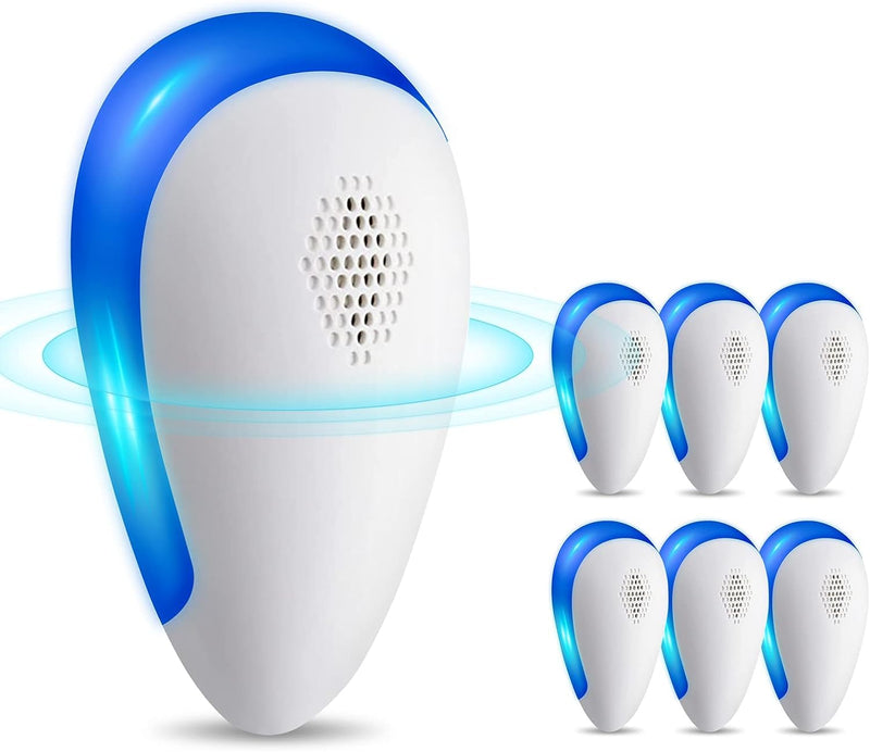 6 Packs Ultrasonic Pest Repeller, Electronic Pest Repellent Plug in Indoor Pest Control for Insect, Roach, Mice, Spider, Ant, Bug, Mosquito Repellent for House Garage Warehouse Office Hotel - BeesActive Australia