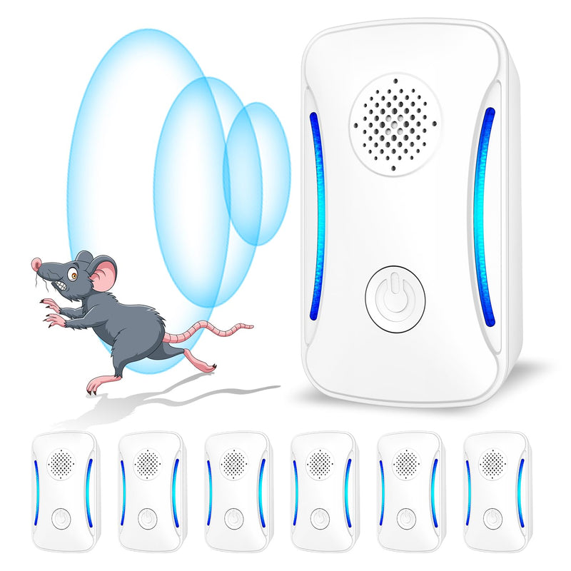 6 Packs Ultrasonic Pest Repeller, Indoor Ultrasonic Repellent for Roach, Rodent, Mouse, Bugs, Mosquito, Mice, Spider, Electronic Plug in Pest Control for Home Kitchen Office Warehouse Hotel - BeesActive Australia