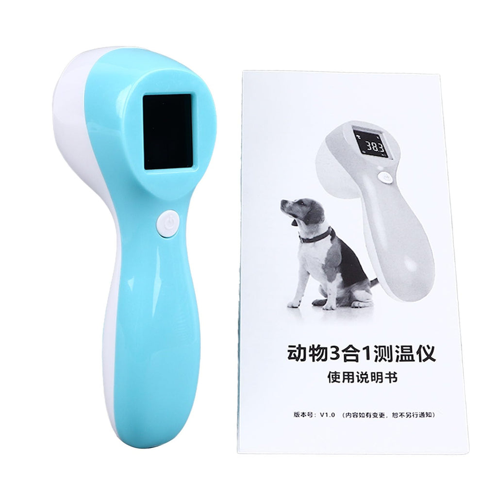 Pet Thermometer Dog Thermometer, Non Contact Digital Pet Thermometer for Dogs Fast Digital Veterinary Thermometer 3 in 1 Animal Thermometer for Pet Cats Dogs Cattle Sheep Pigs