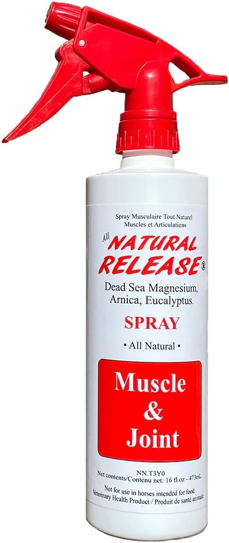 Natural Release Muscle Spray Treatment - Horse Liniment for Sore Muscles, Joint Pain, Tendon & Inflammation Relief - Easy to Use, Fast Acting, Alcohol & Menthol Free (16 oz) 16 oz. - BeesActive Australia