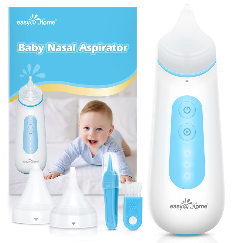 Easy@Home Electric Nasal Aspirator for Baby with LED Night Light, 3 Adjustable Suction Levels & USB Rechargeable – ENA102