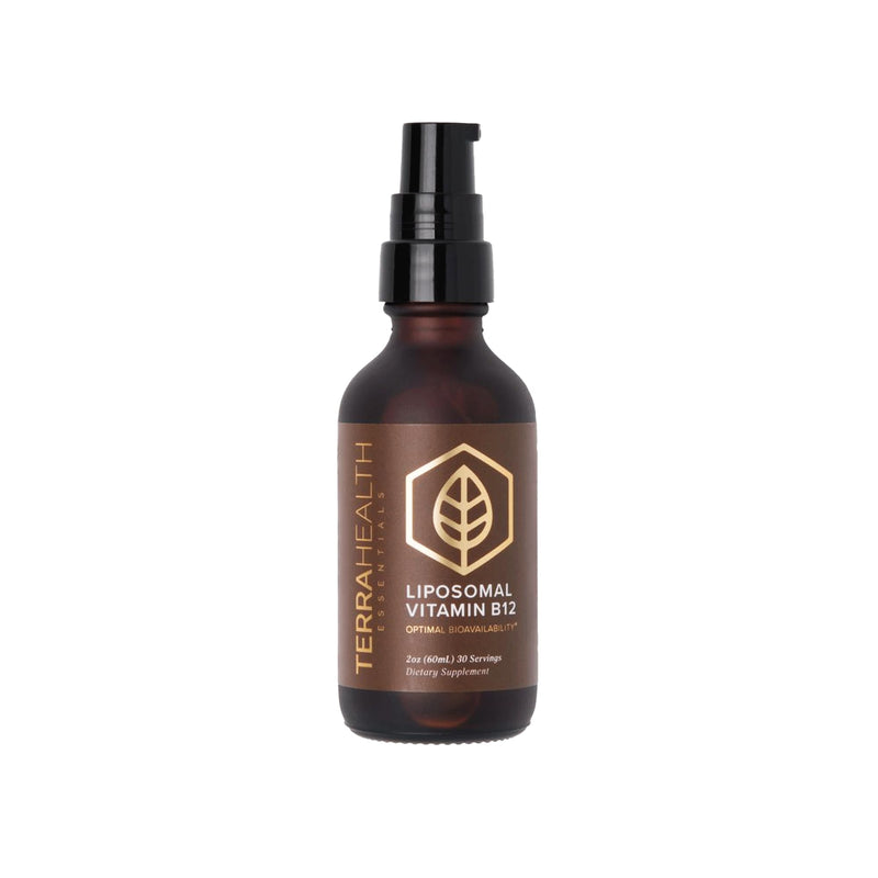 Terra Health Essentials - Liposomal B12 | Support Energy & Mood, Promote Memory, Aid Immune System (1 Bottle, 30 Day Supply)