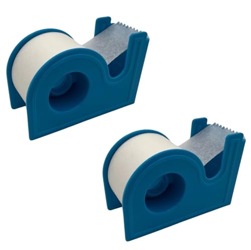 Microporous Medical Surgical Paper Tape 1" X 10 Yards with Dispenser (Pack of 2) 1 Inch