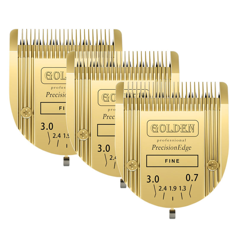 COSYONALL Adjustable Dog Grooming Clipper 5-in-1 Blade Compatible with WAHL Professional Animal Clipper Arco, Bravura, Chromado, Creativa, Figura, and Motion Pet, Dog, and Horse (Gold/3pc) Gold/3pc - BeesActive Australia