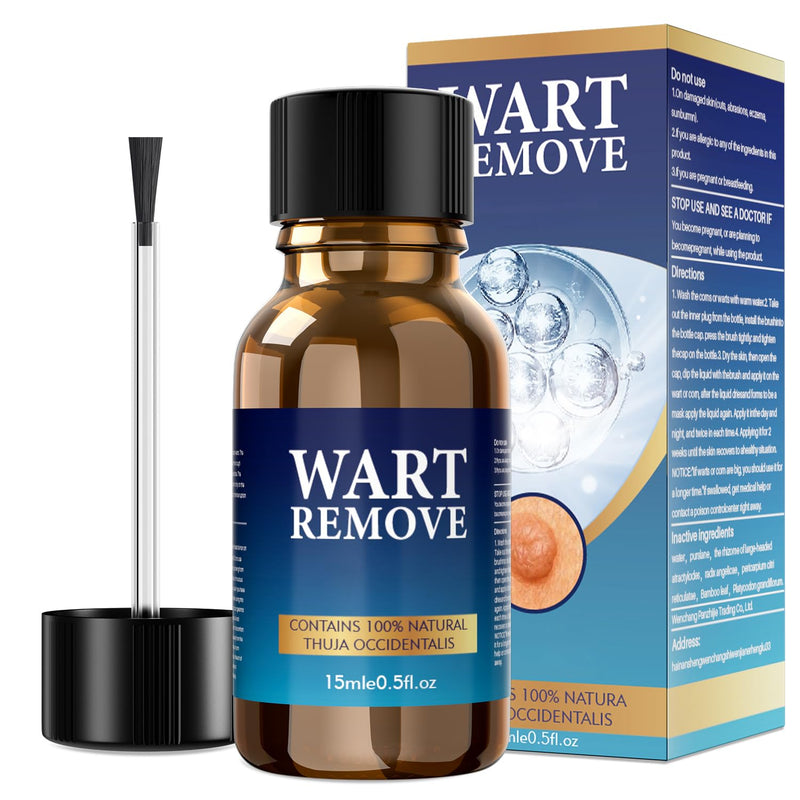 Fast Action Liquid Wart Remover - Maximum Strength Wart Gel - Exclusive Natural Formula Wart Liquid Designed for Warts, Plantar Wart, Genital Wart, Common Wart, Flat Wart, Corn, Callus Beige - BeesActive Australia