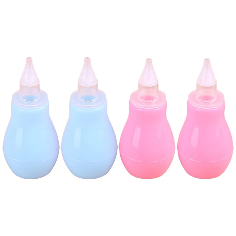 ibasenice 4-Pack with Soft Spout for Mucus Removal and Congestion Relief Portable Cleaner for Newborns and Infants