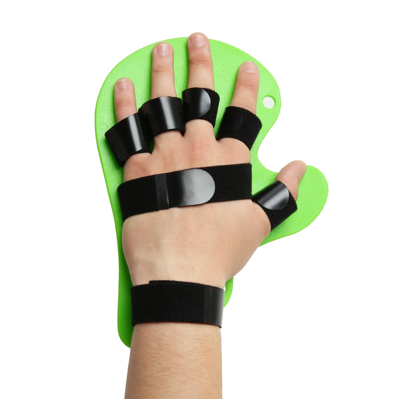 Resting Hand Splint with Finger Support,Brace for Stroke RecoveryFinger Straightener Extender, Hand Therapy Equipment (Fits Right or Left) 1Pcs