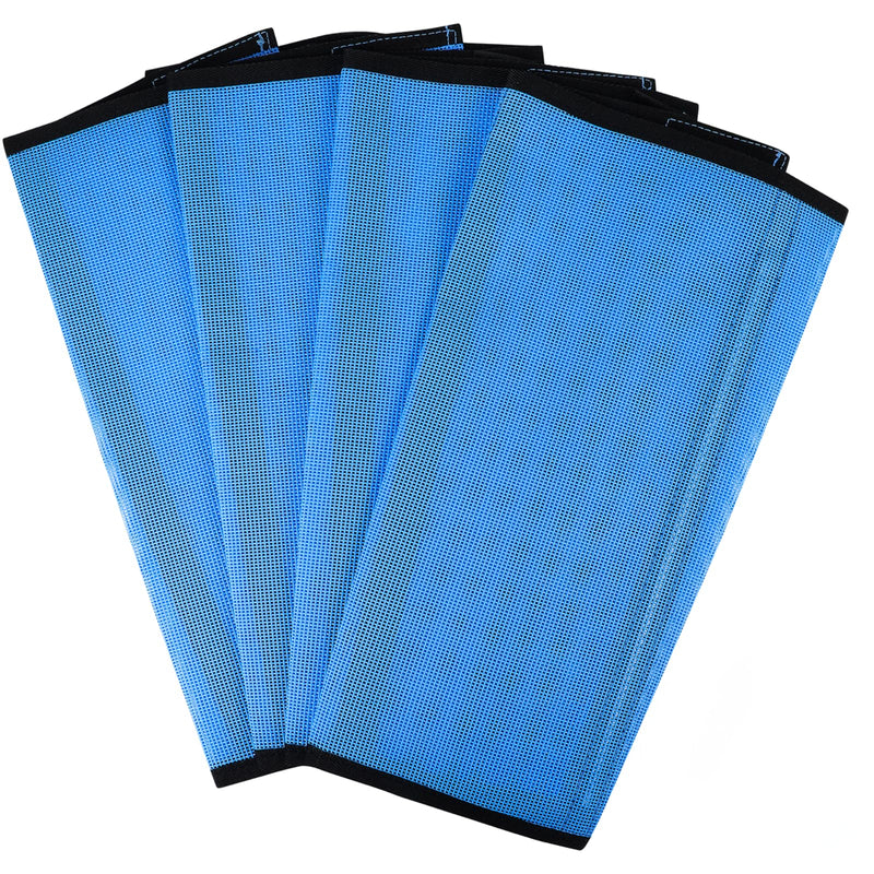 4 PCS Mesh Horse Leg Protectors, Mesh Fly Boots Set for Horses, Mesh Horse Guards Leg Wraps, Anti-Slip Textilene Mesh Fly Boots Horse 4Pcs-Blue - BeesActive Australia