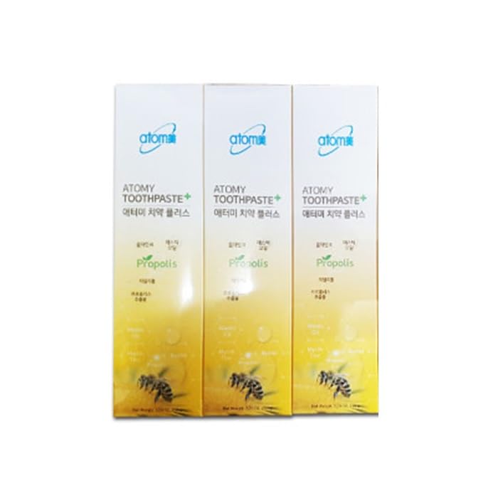 BC233 Korean Toothpaste Propolis Bees Dental Oral Care System (7.05 Oz x 3 pcs)