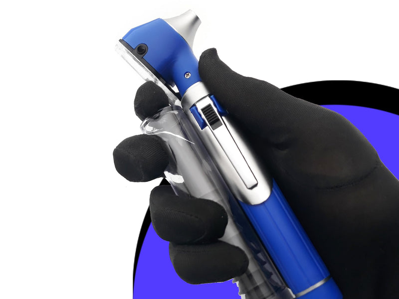 Radiance Otoscope - Ear Scope with LED Light and Speculum for Ear Examination and Diagnosis - Ideal for Professional use - Lifetime Warranty - Blue - BeesActive Australia