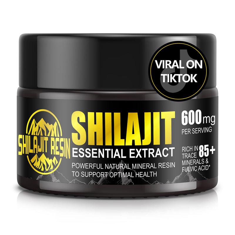 Shilajit Pure Himalayan Organic Shilajit Resin - Gold Grade 100% Shilajit Supplement - Natural Shilajit Resin with 85+ Trace Minerals & Fulvic Acid for Focus & Energy, Immunity, 50 Grams 1.76 Ounce (Pack of 1) - BeesActive Australia