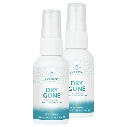Natural Dry Mouth Moisturizing Spray | Dry Gone Throat Moisturizer | Relief from Cotton Mouth with Herbal Extracts (2 Fl Oz (Pack of 2)) 2 Fl Oz (Pack of 2)