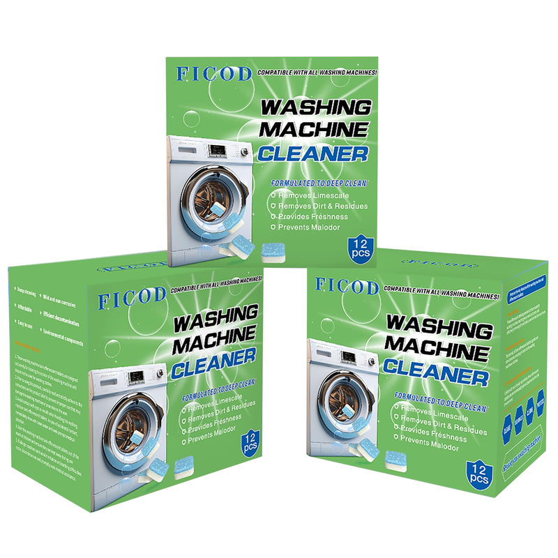 Washing Machine Cleaner Tablets 36 pack - Deep Cleaning Inside Drum&Laundry Tub Seal - Cleans Front Load, Top Load Washers&Including HE - 18 Months Supply 36 packs - BeesActive Australia