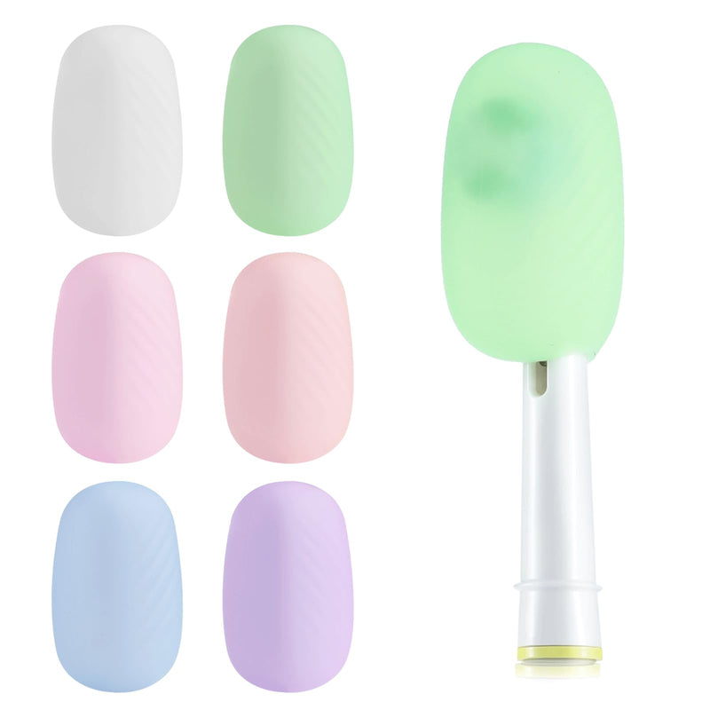 6 Packs Toothbrush Covers, Silicone Toothbrush Covers Caps for Electric Toothbrush Replacement Heads & Manual Toothbrush - BeesActive Australia