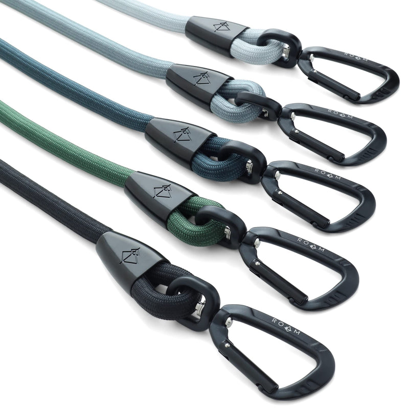 MADE TO ROAM Premium Everyday Leash - Ultra Soft Dog Leash with Aviation Aluminum Carabiner for Small, Medium, Large Dogs - Texas Flair, 4ft (Metal Clamps) 4 Feet, Metal Clamps - BeesActive Australia