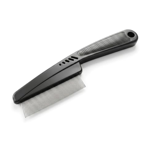 Yumflan 1.0mm Fine Tooth Stainless Steel Dandruff Comb