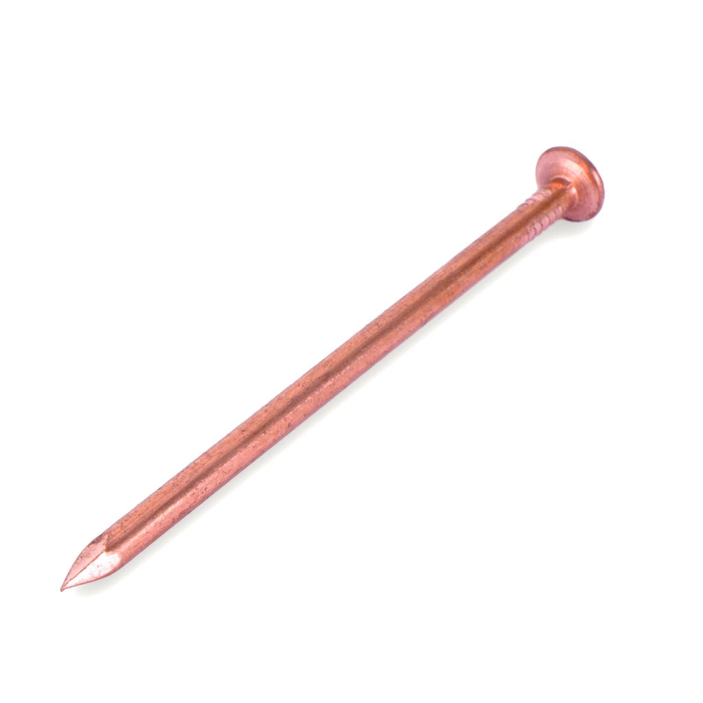 BHTOP 3.5 Inch Copper Nails Pack of 24 - Pure Copper Nail, Solid Reliable Used for Trees, Stumps, Landscaping, and Hobbies