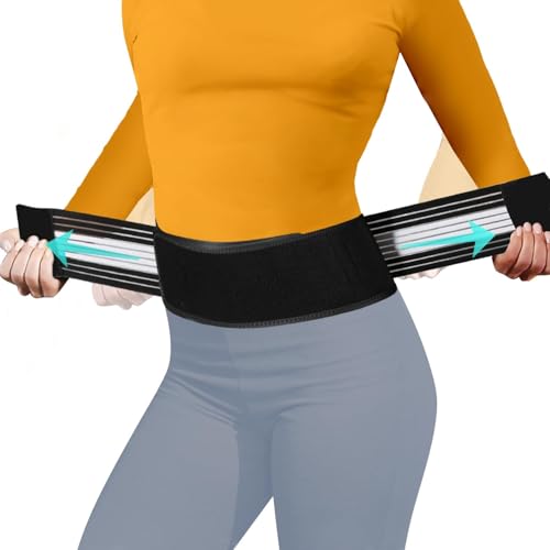 Lightweight Back Brace for Lower Back Pain Under Clothes - Relief from Sciatica, Spinal Stenosis & SI Joint Hip Pain - Breathable & Adjustable Lumbar Support Belt for Work and Exercise for Women & Men XL X-Large