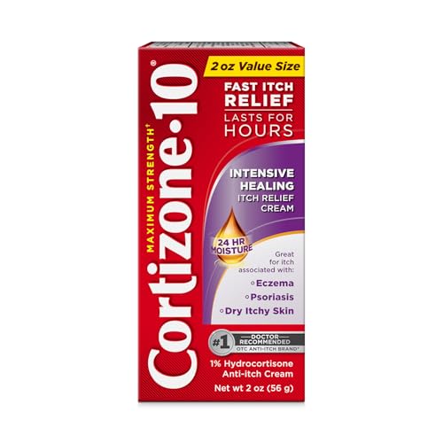 Cortizone-10 Max Strength Intensive Healing Itch Relief Cream, 2 oz. 2 Ounce (Pack of 1) Skin Moisturizer