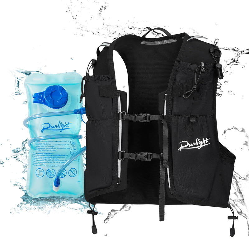 Water Vest for Running Lightweight Hydration Backpack with 1.5L Water Bladder for Women Men Hiking Backpack Vest Pack for Cycling Race Marathon Camping - BeesActive Australia