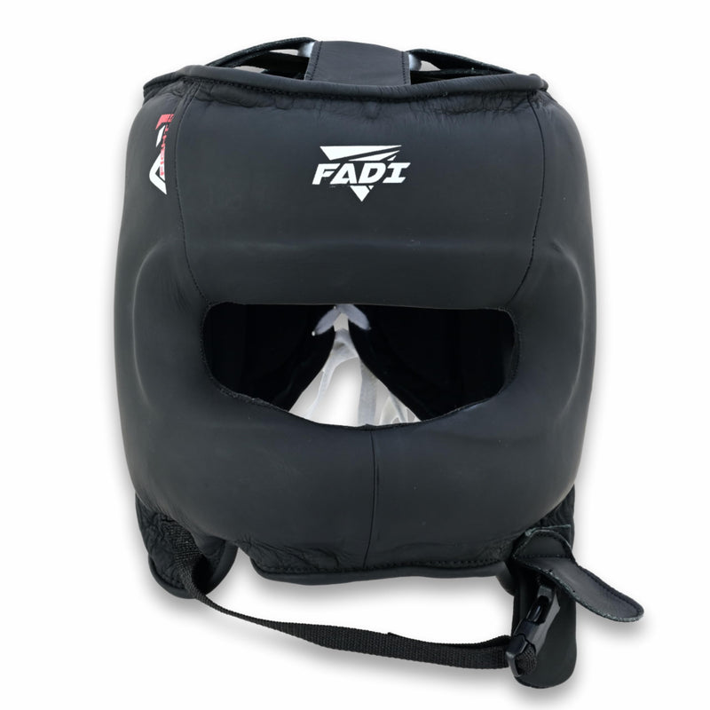 Authentic Series A1 Boxing Headgear - Pure Leather Head Guard for Kids and Adults in MMA, Kickboxing, Muay Thai, Karate, Martial Arts and Taekwondo S/M Black - BeesActive Australia