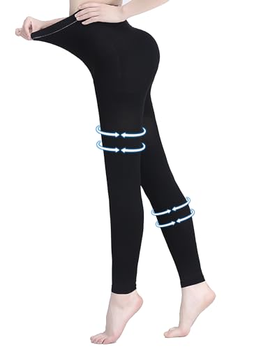 AMZAM 15-20 mmHg Medical Compression Pantyhose for Women & Men 15-20mmhg Footless Black 3X-Large