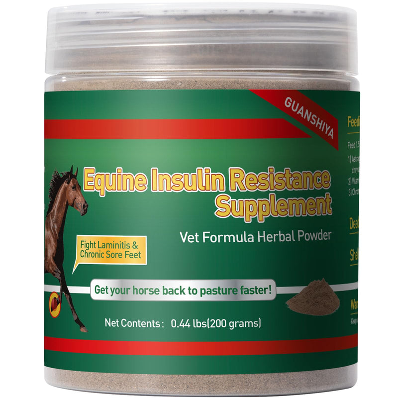Insulin Resistance Supplement for Horses, Herbal Formulated for High Insulin, Chronic Laminitis, Cushing's Syndrome, Sore Feet, Blood Sugar Reduction & Metabolic Enhancement, 0.44 lbs - BeesActive Australia