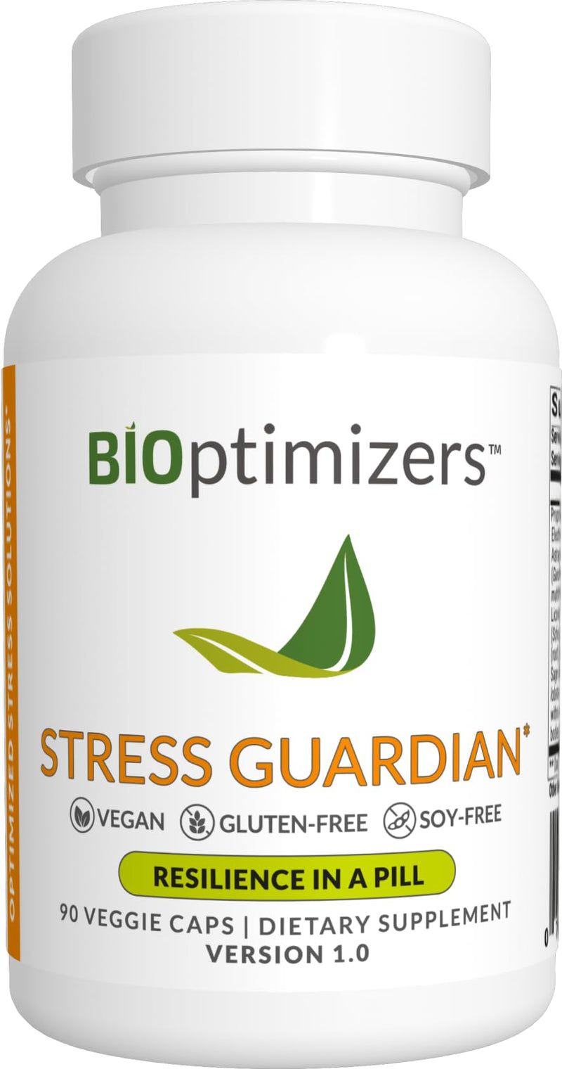 BIOptimizers Stress Guardian – Stress Relief Capsule – Rest Support Management - 90 Capsules 90 Count (Pack of 1)