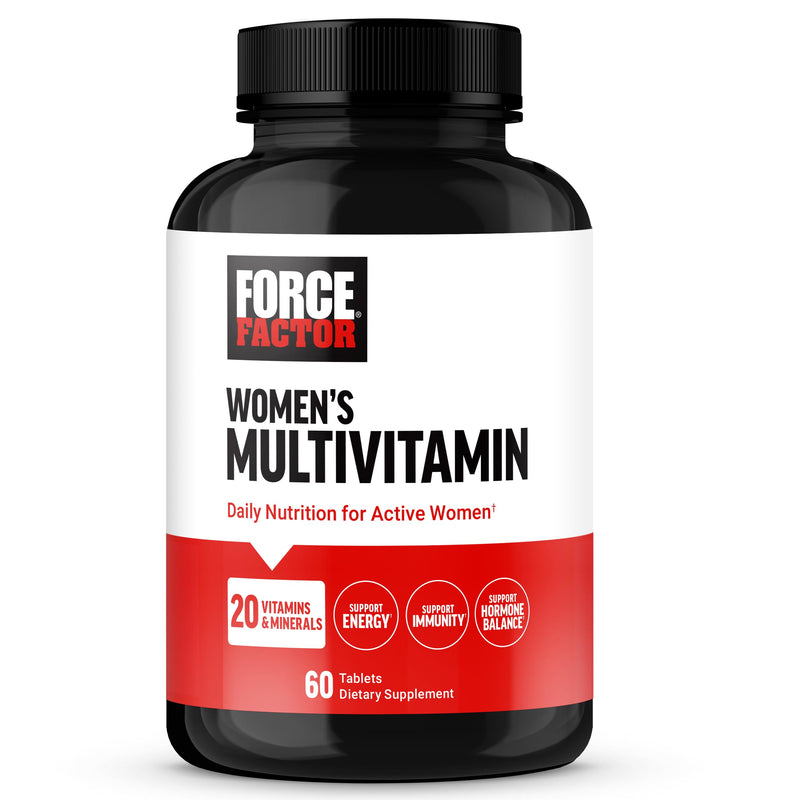 Force Factor Women’s Multivitamin with 20 Vitamins & Minerals | Multivitamin for Women to Support Hormone Balance, Energy, Immunity, Gut Health, with Ashwagandha, Chasteberry, 60 Tablets Women's
