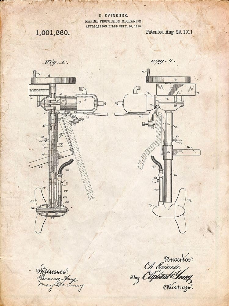 PP979-Vintage Parchment Otoscope Patent Print Poster Print - Cole Borders (18 x 24) - BeesActive Australia