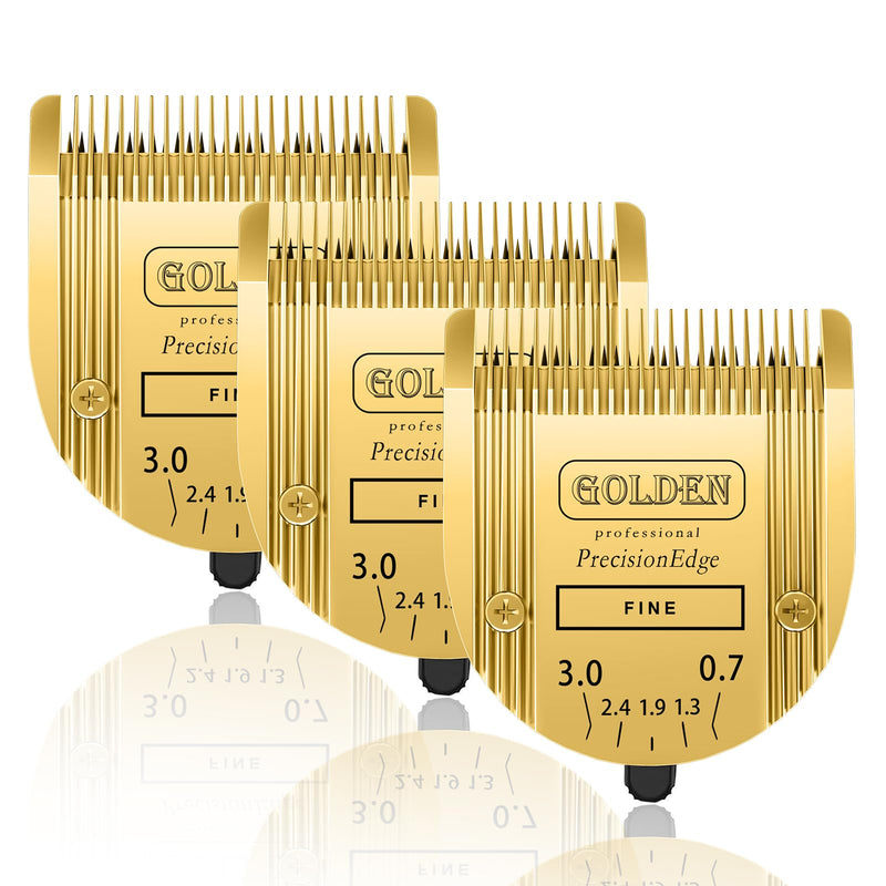 Adjustable 5 in 1 Blades Compatible with WAHL Arco,Bravura .Chromado，Creativa，Figura Dog Clippers for Dogs Grooming(Gold/3PC) Gold-1 - BeesActive Australia