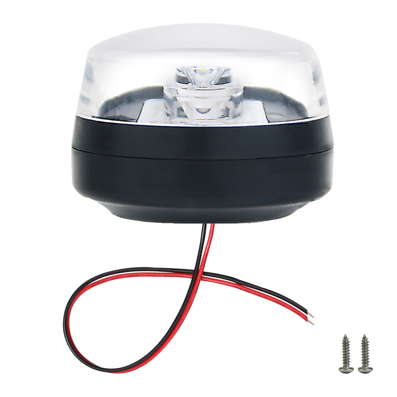 Anchor Lights,Boat Tower Light,Bimini Top LED Waketower All-Round 360 Degree White, USCG Certified 2NM,10-30Volt