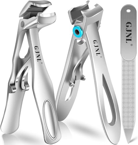 Toenail Clippers for Thick Nails for Seniors, 3-Pack Sliver 4pcs